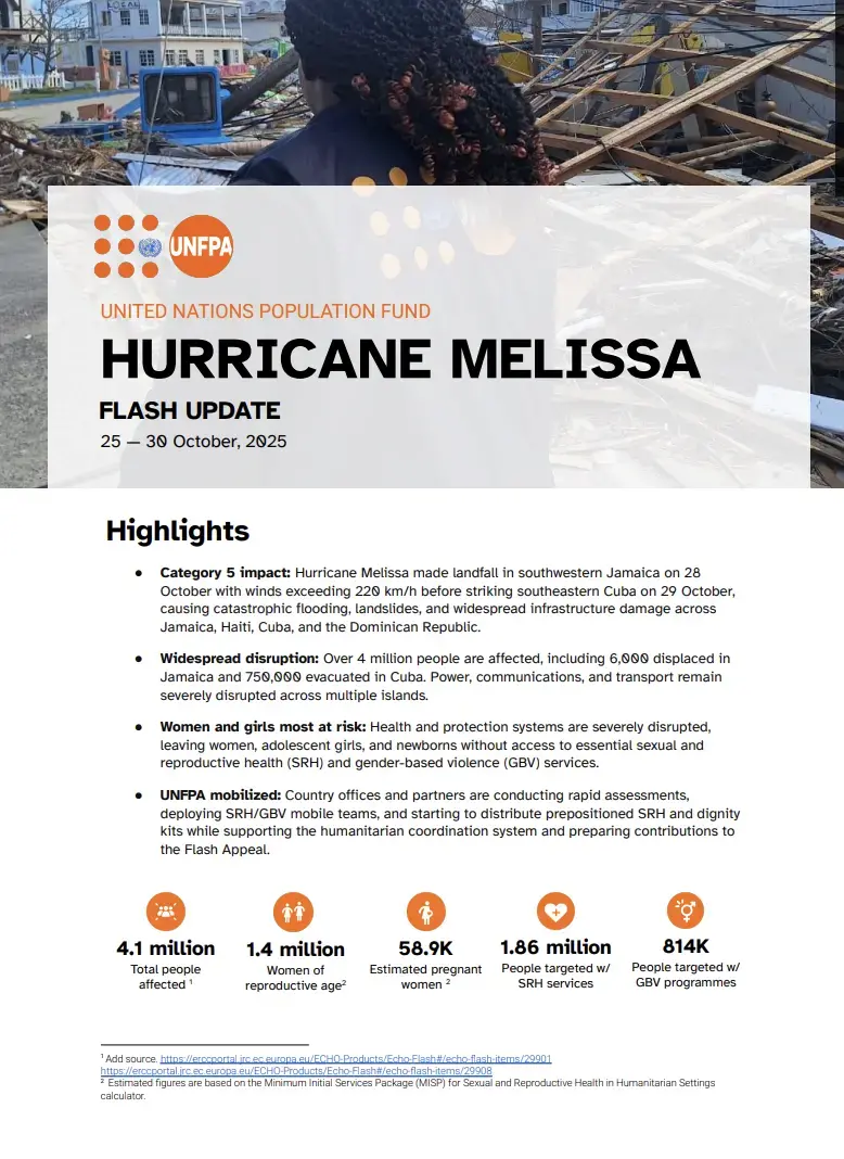 Flash Update on Hurricane Melissa (October 25-30 2025)