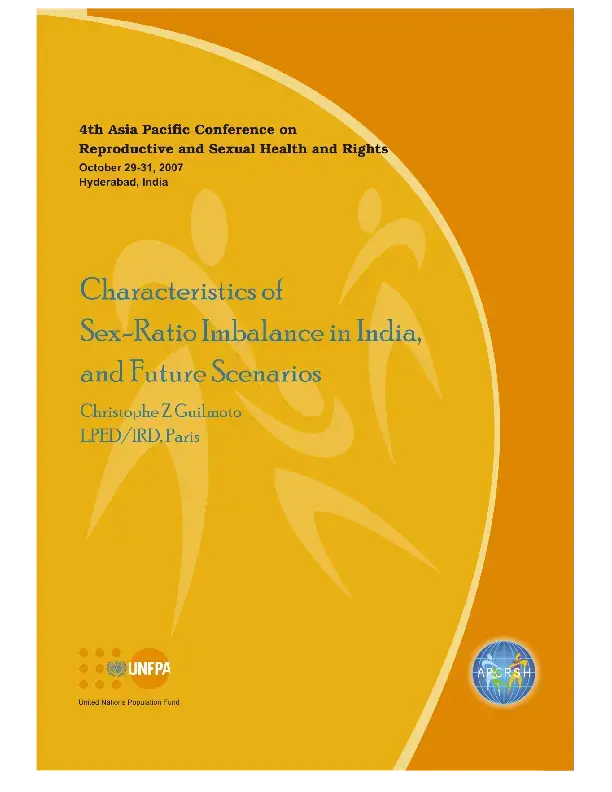 Characteristics of Sex-Ratio Imbalance in India, and Future Scenarios
