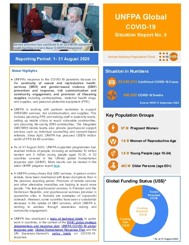 Global COVID-19 Situation Report No. 5