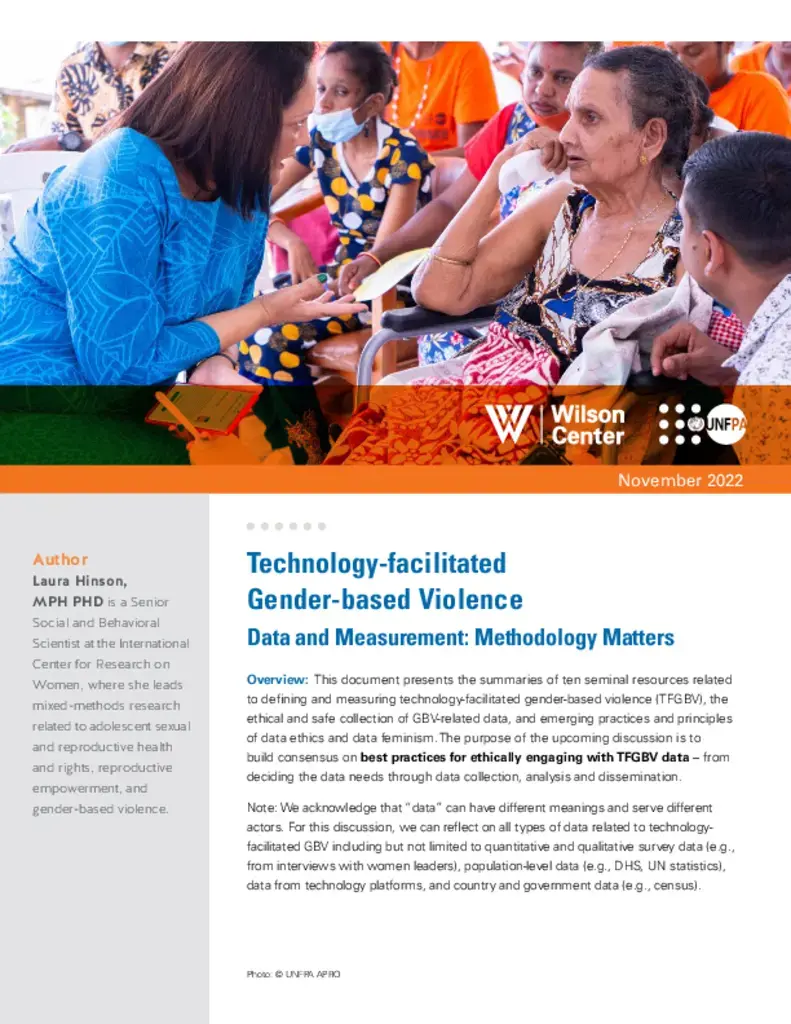 Technology-facilitated Gender-based Violence: Data and Measurement