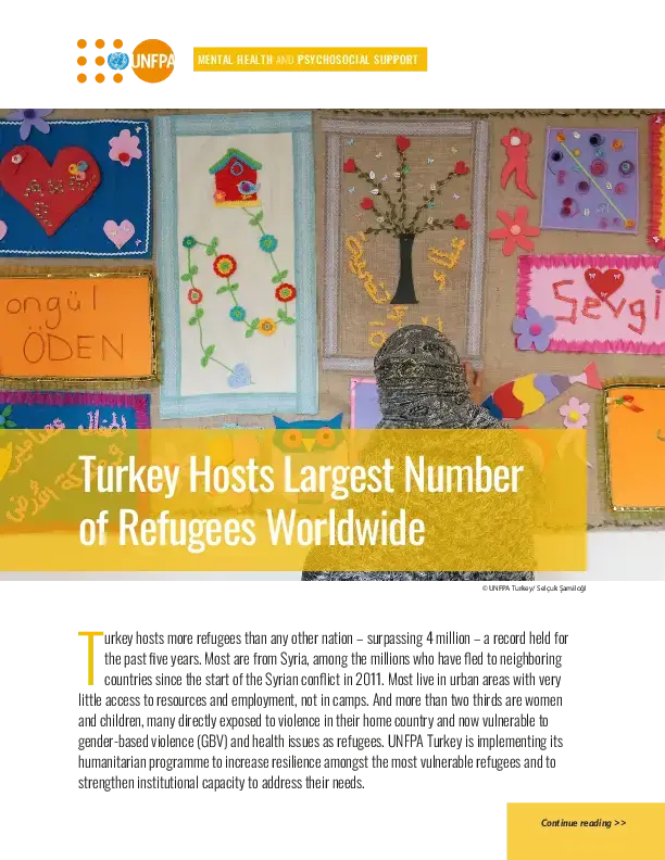 Türkiye Hosts Largest Number of Refugees Worldwide