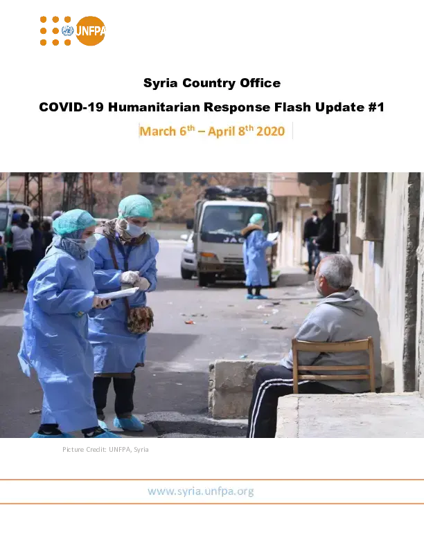 Syria Country Office COVID-19 Humanitarian Response Flash Update #1