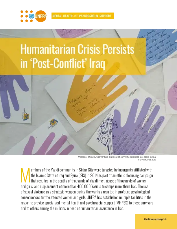 Humanitarian Crisis Persists in ‘Post-Conflict’ Iraq