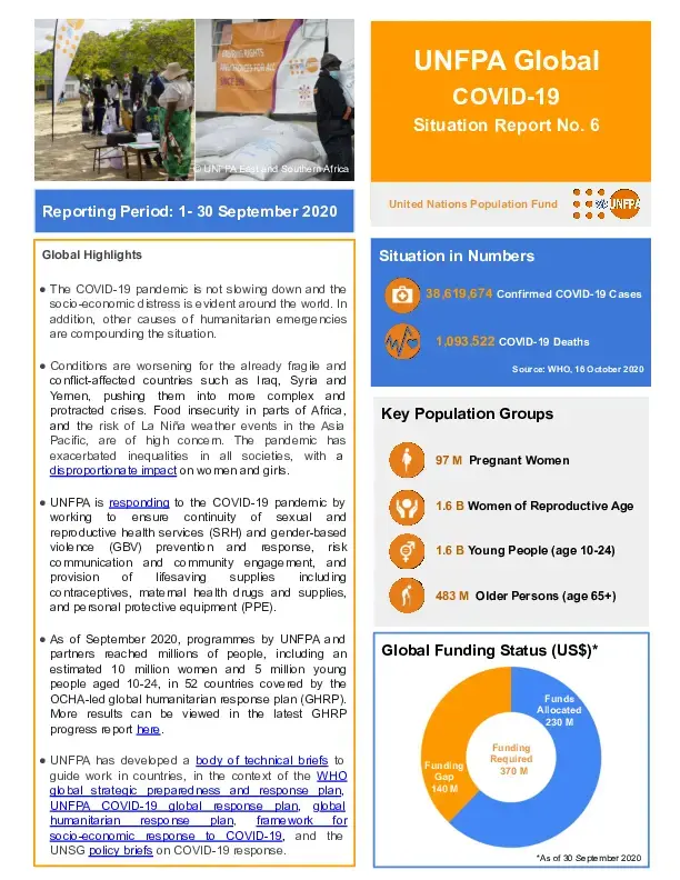 Global COVID-19 Situation Report No. 6