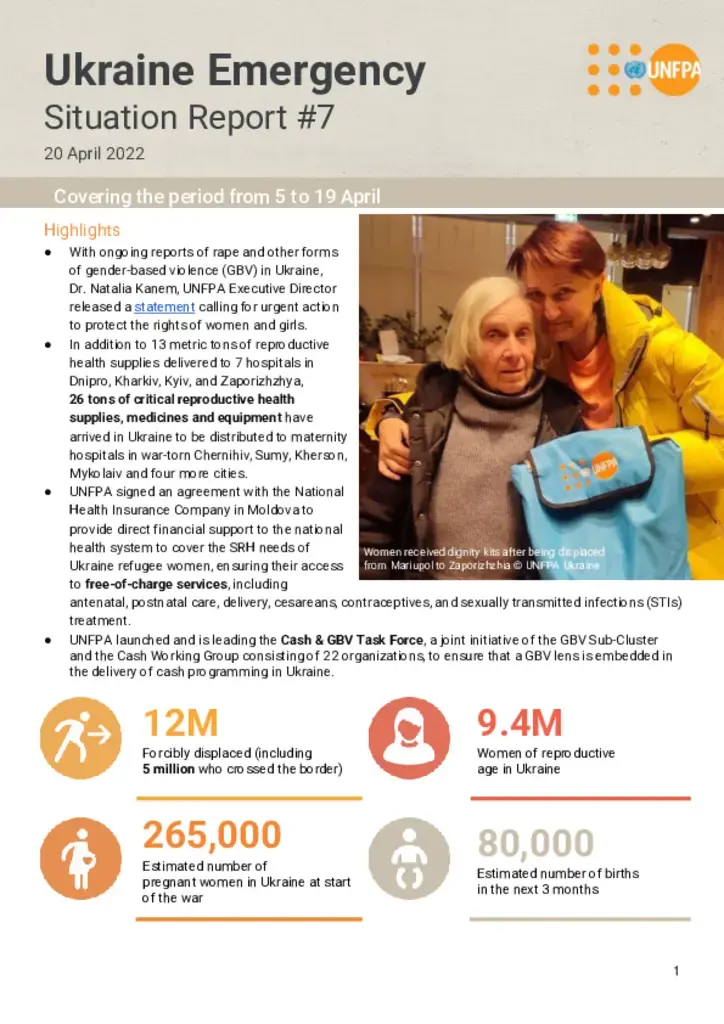 Ukraine Emergency Situation Report #7 – 20 April 2022