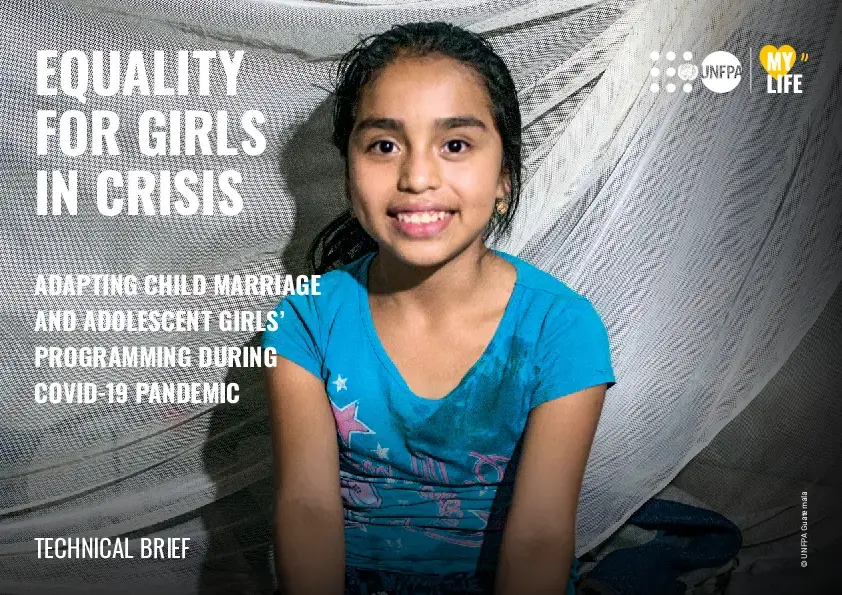 Adapting Child Marriage and Adolescent Girls’ Programming During the COVID-19…