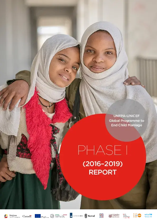 UNFPA–UNICEF Global Programme to End Child Marriage Phase I Report (2016-2019)